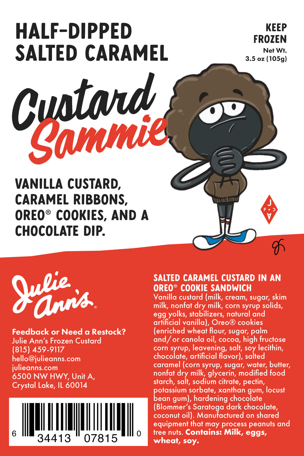 Bulk Half-Dipped Salted Caramel Oreo® Sandwich