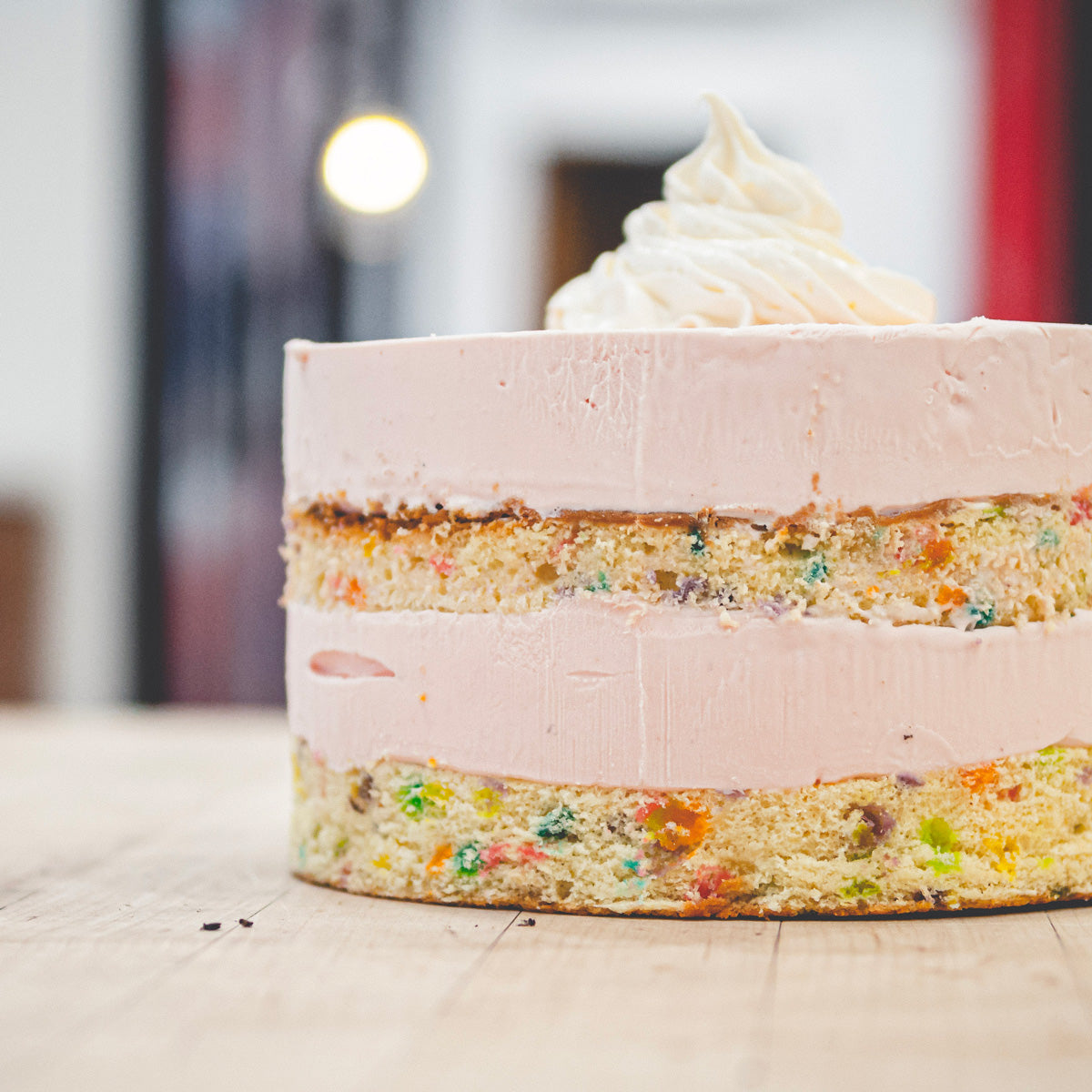 Strawberry Confetti Cake