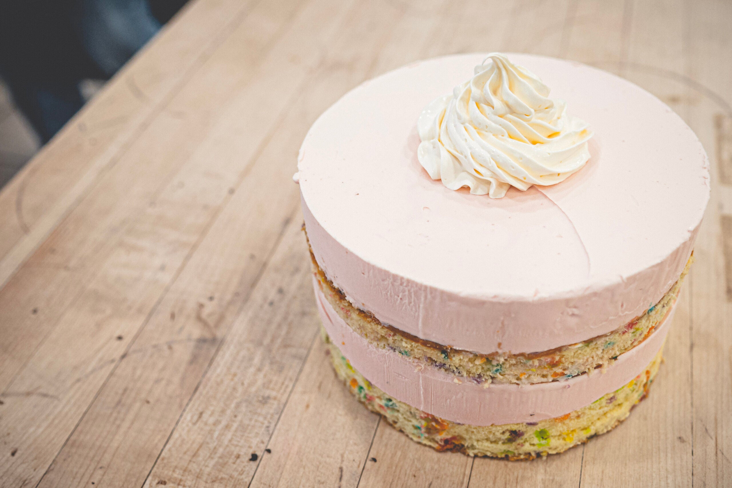 Strawberry Confetti Cake