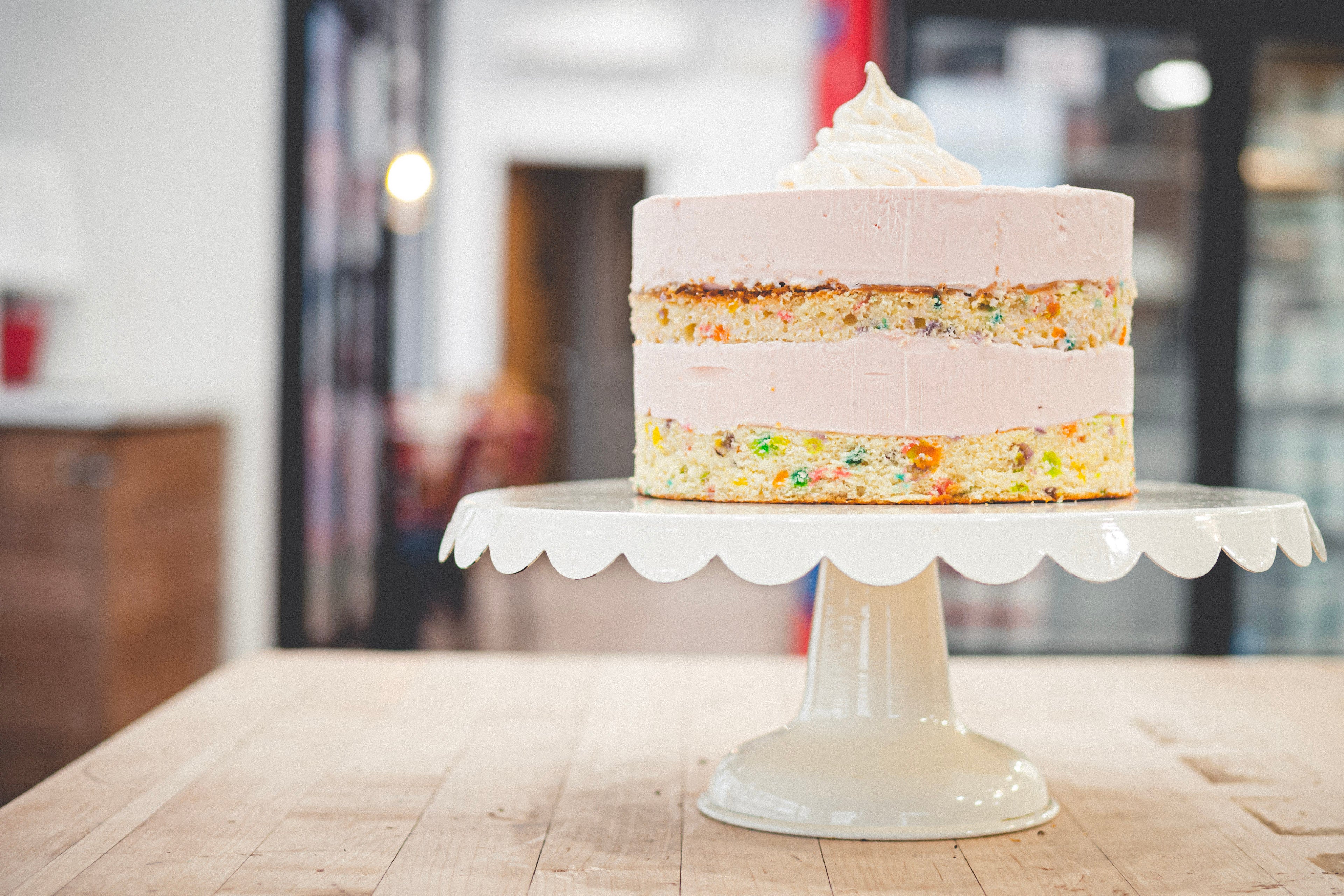 Strawberry Confetti Cake