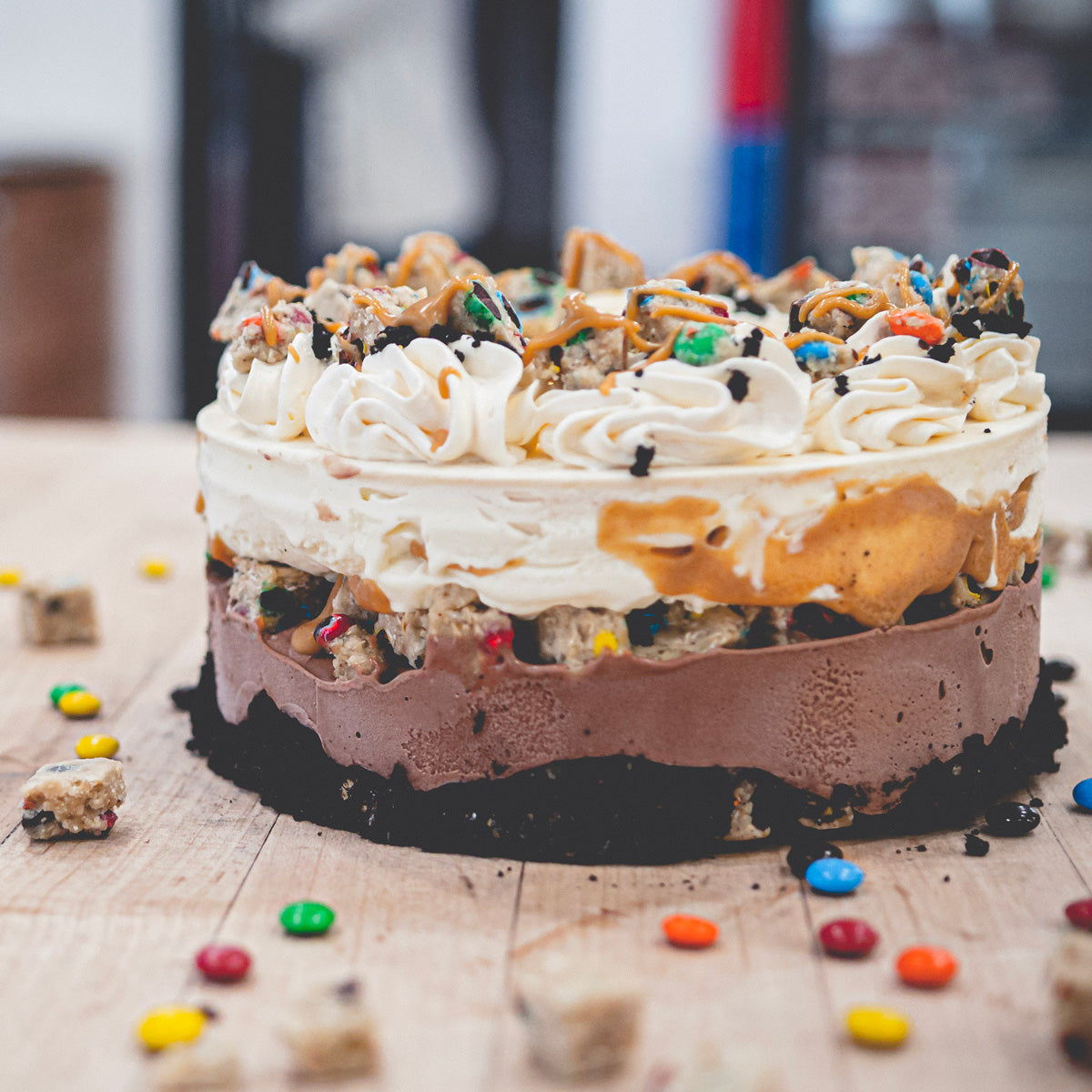 Monster Mash Cookie Dough Cake