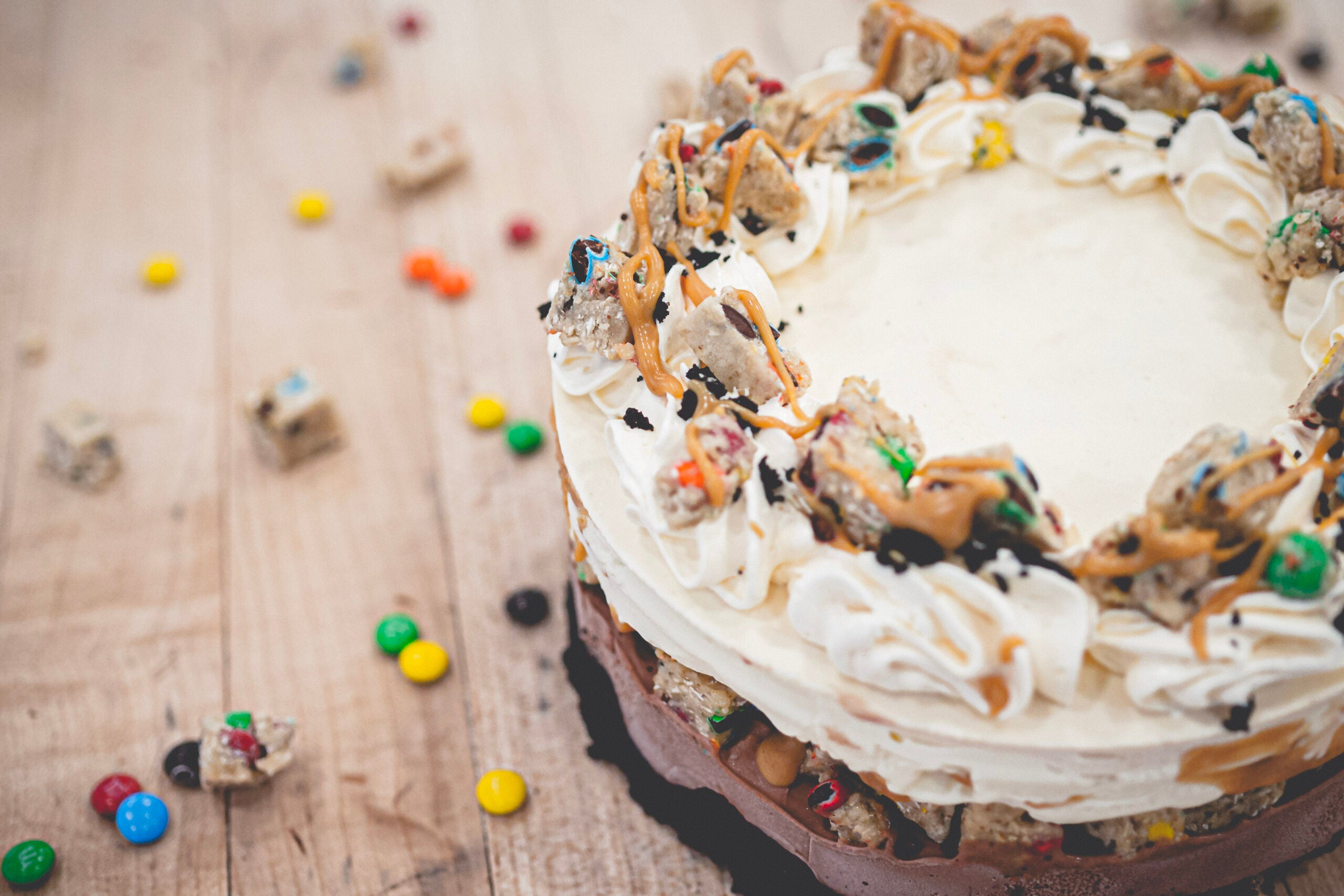 Monster Mash Cookie Dough Cake