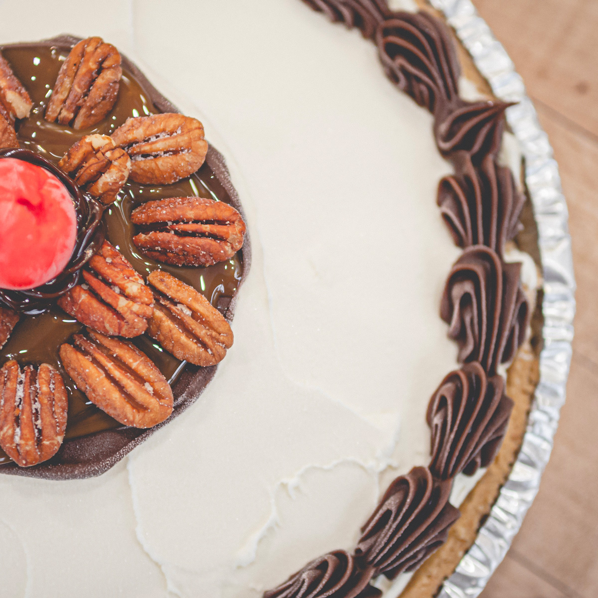 Homemade Turtle Ice Cream Pie - Bakers Table